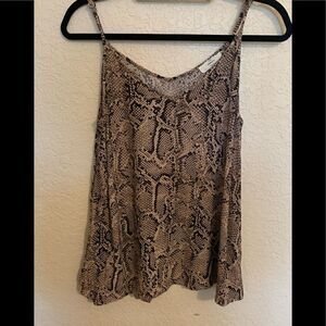 Entro snake print  spaghetti tank Size M